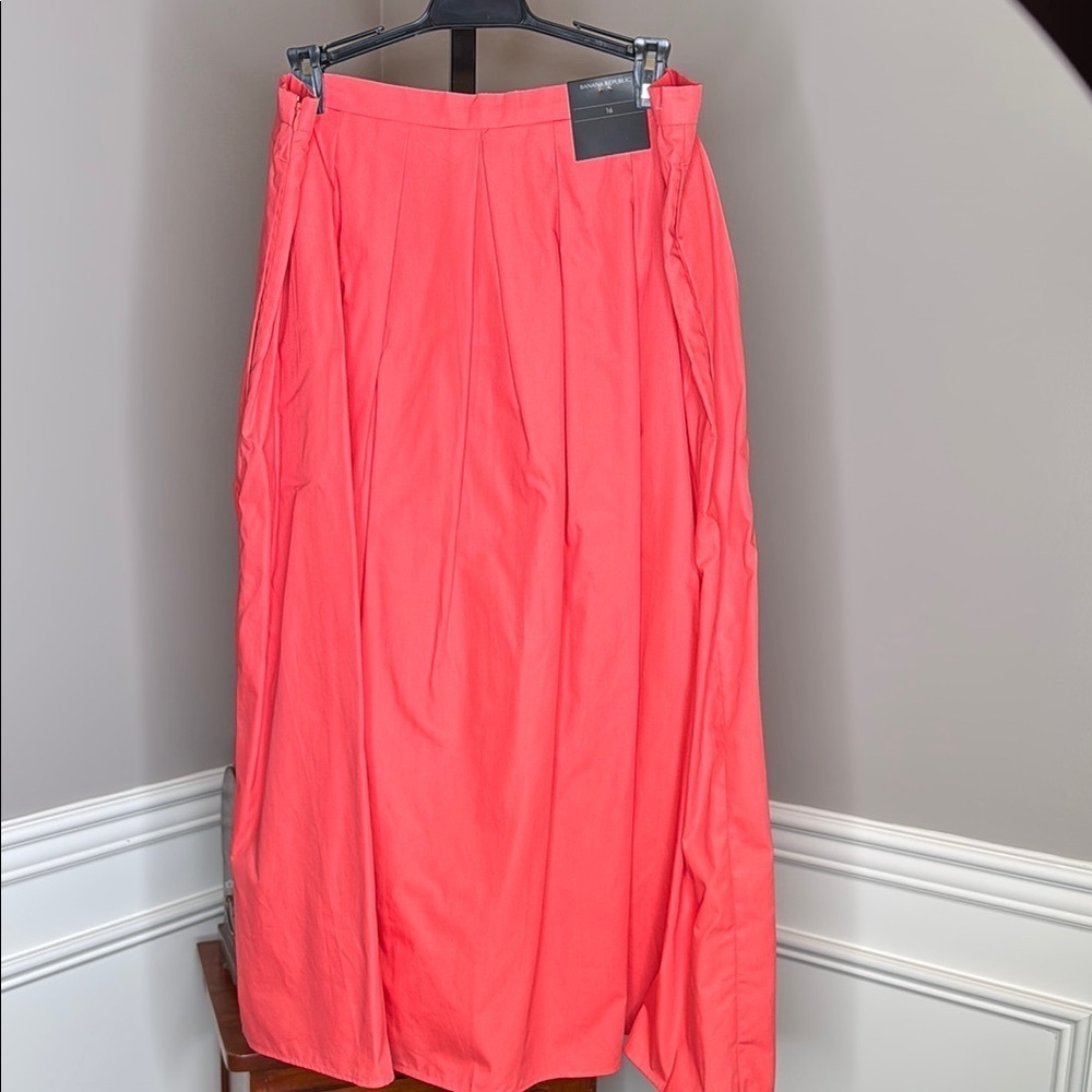 Banana republic factory POPLIN MIDI SKIRT size 16 - Picture 2 of 7